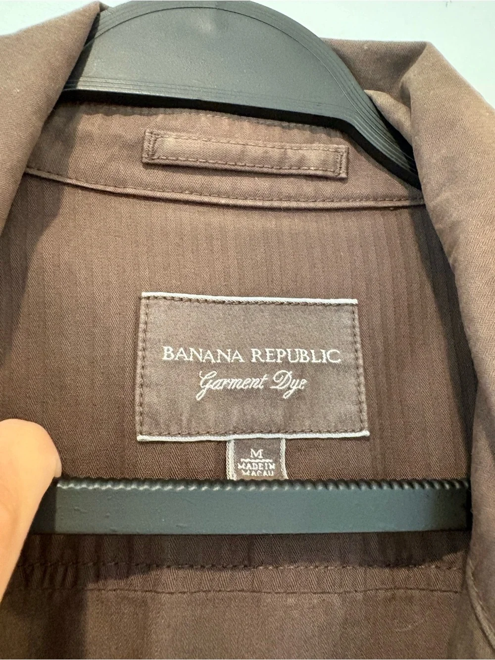 Vintage Banana Republic Chocolate Brown Military Field Jacket